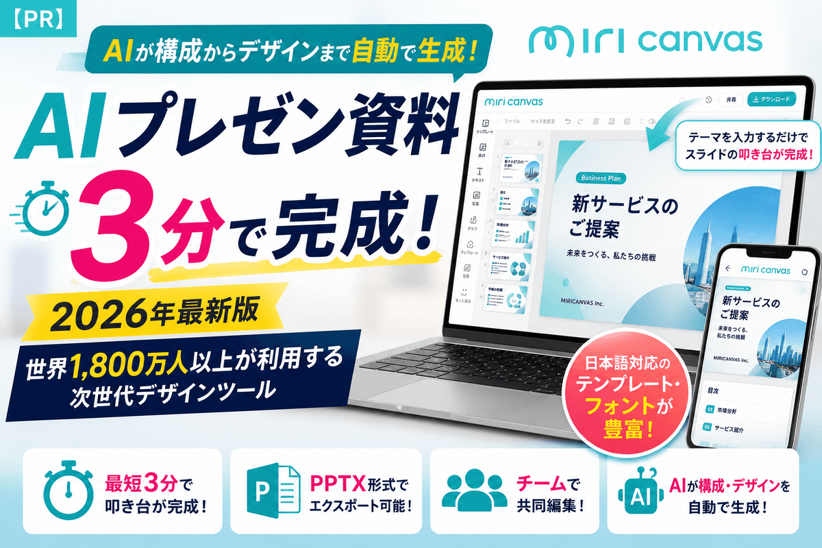 【PR】How to Create an AI Presentation in 3 Minutes — Complete MiriCanvas Guide (2026)