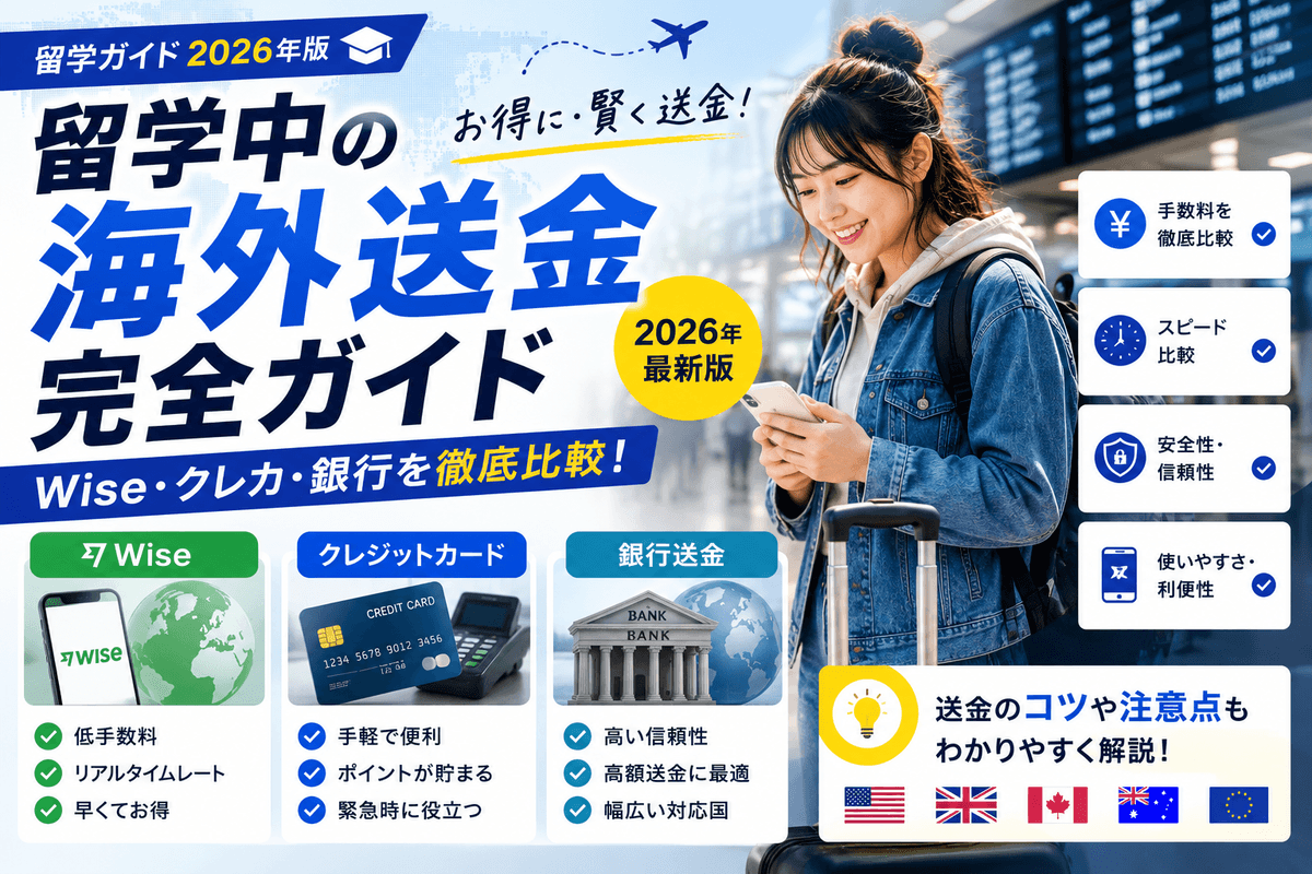 Overseas Remittance Guide for Students 2026 — Wise, Credit Cards & Bank Transfers Compared