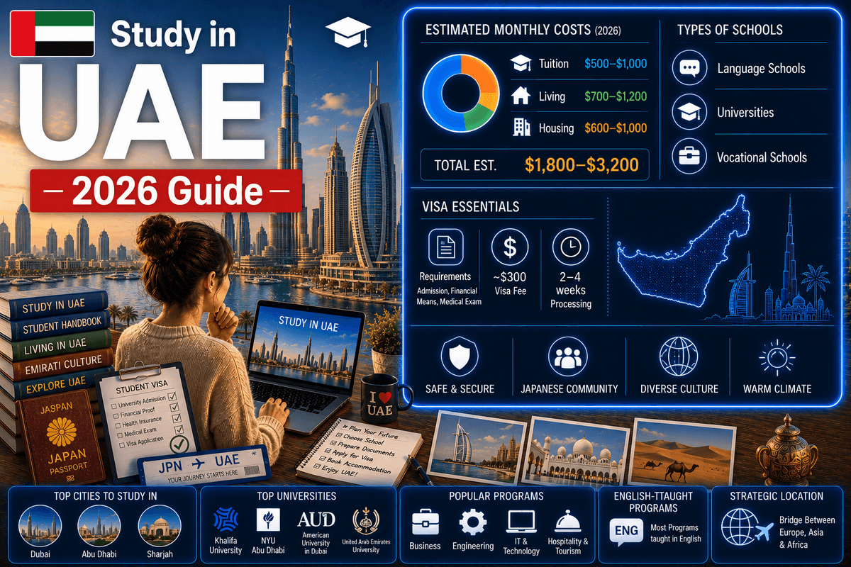 Study in United Arab Emirates 2026 — Complete Guide to Costs, Schools, Visa & Life