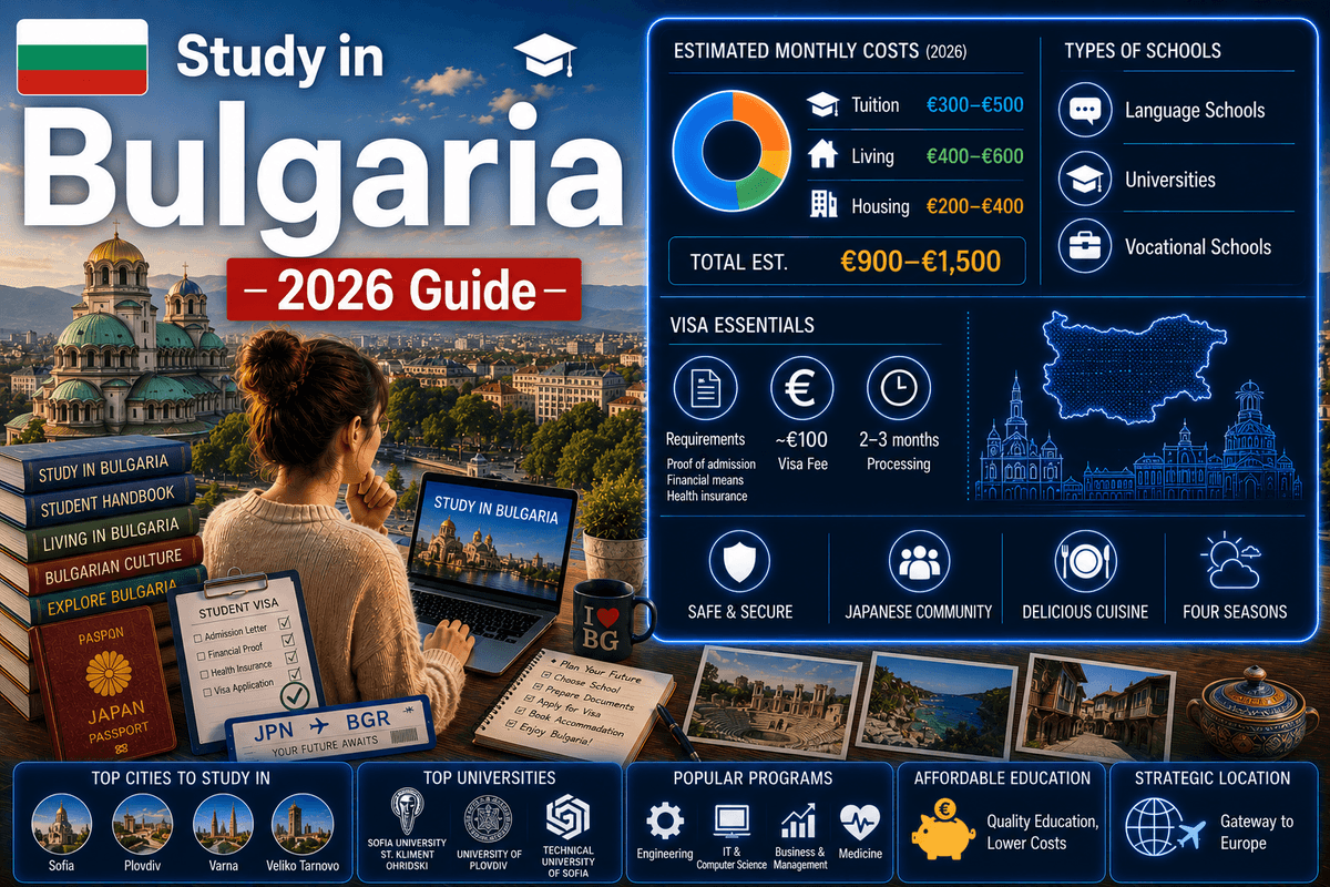 Study in Bulgaria 2026 — Complete Guide to Costs, Schools, Visa & Life