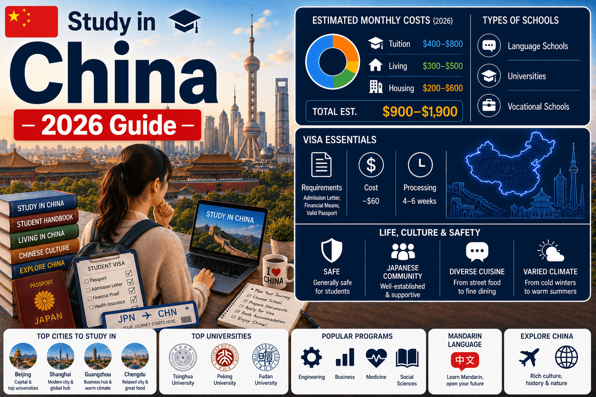 Study in China 2026 — Complete Guide to Costs, Schools, Visa & Life