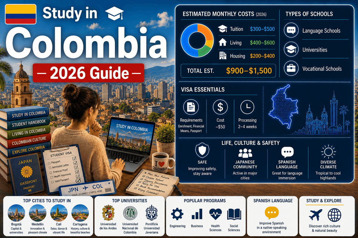 Study in Colombia 2026 — Complete Guide to Costs, Schools, Visa & Life
