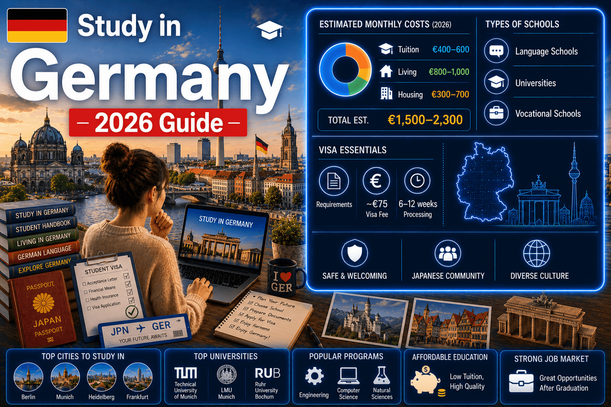 Study in Germany 2026 — Complete Guide to Costs, Schools, Visa & Life
