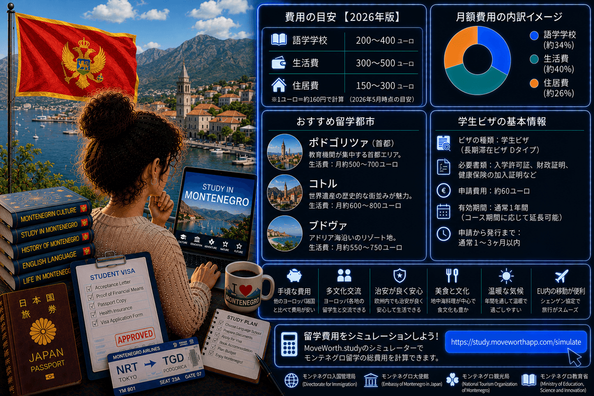 Study in Montenegro 2026 — Complete Guide to Costs, Schools, Visa & Life