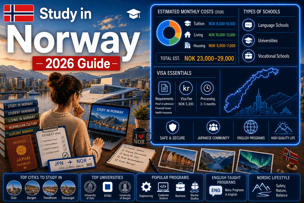 Study in Norway 2026 — Complete Guide to Costs, Schools, Visa & Life