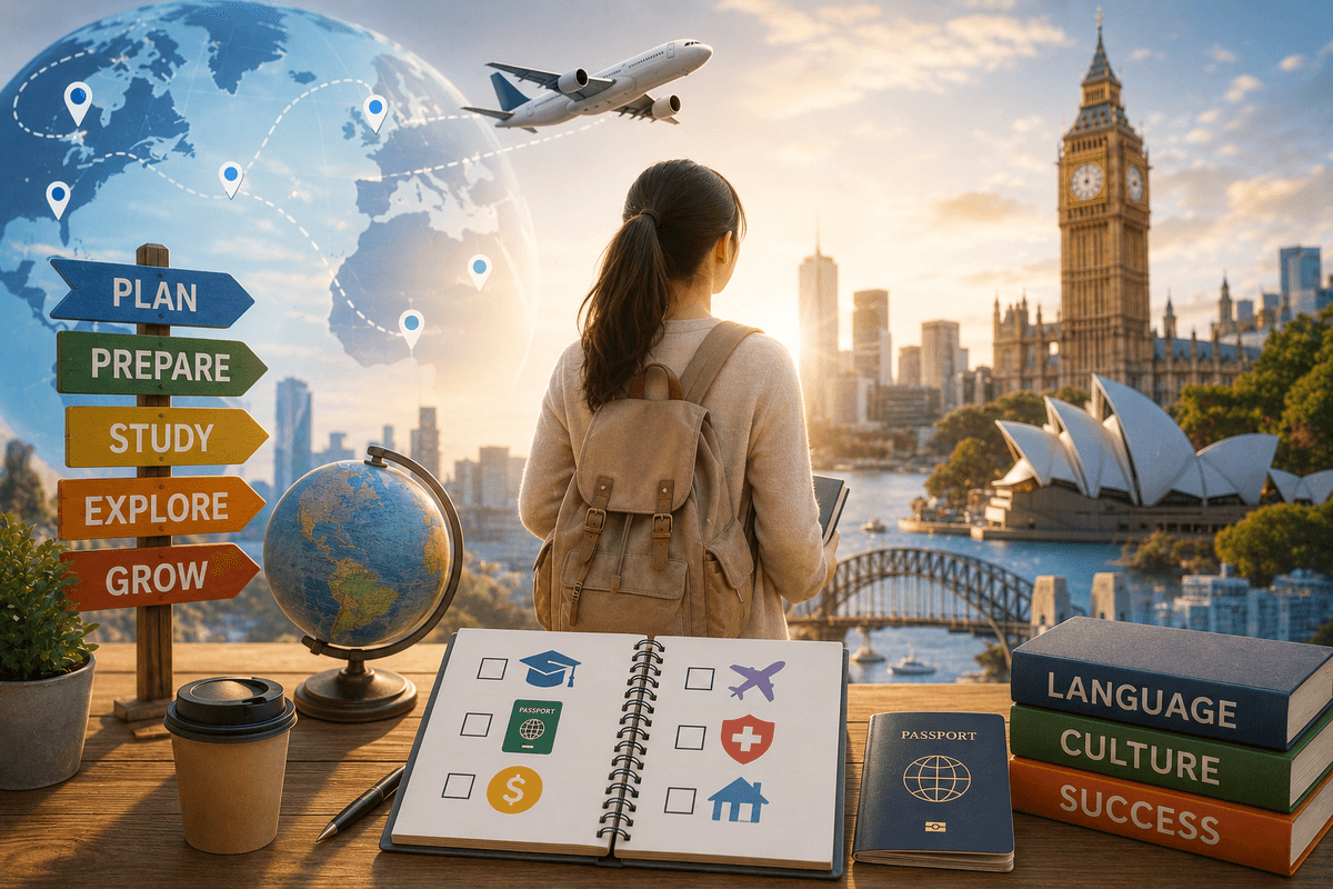 Complete Study Abroad Preparation Guide 2026 — Starting from Zero English