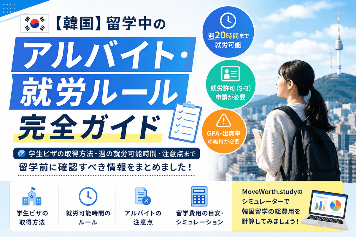 Study & Work Rules in South Korea 2026 — Complete Guide