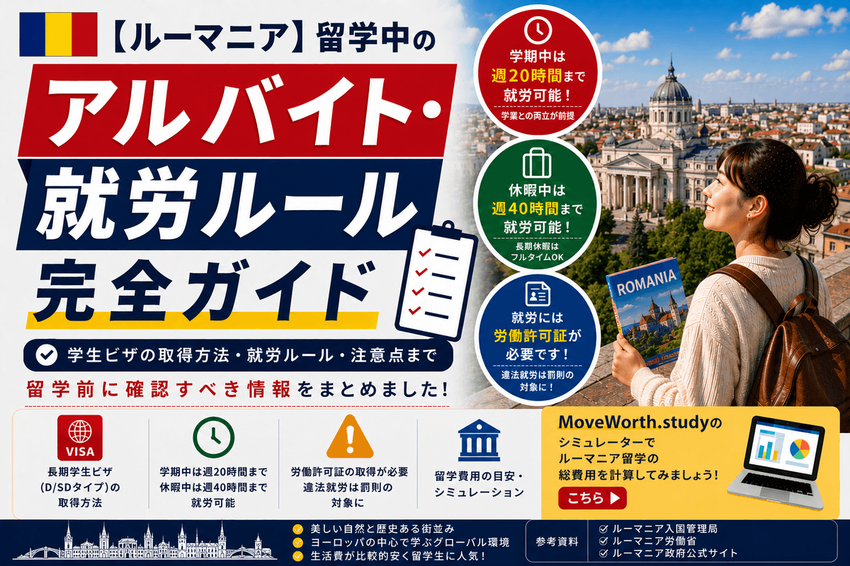 Study & Work Rules in Romania 2026 — Complete Guide