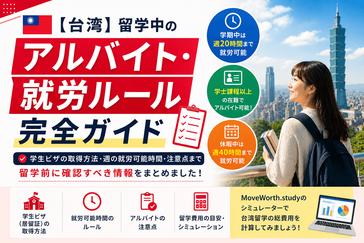 Study & Work Rules in Taiwan 2026 — Complete Guide